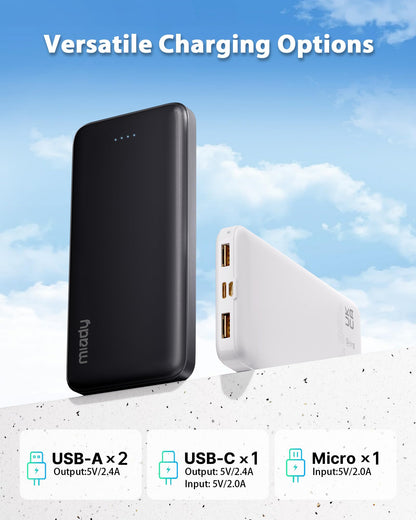 Miady Power Duo: 10K mAh USB-C Charger Pack - Small Enterprise