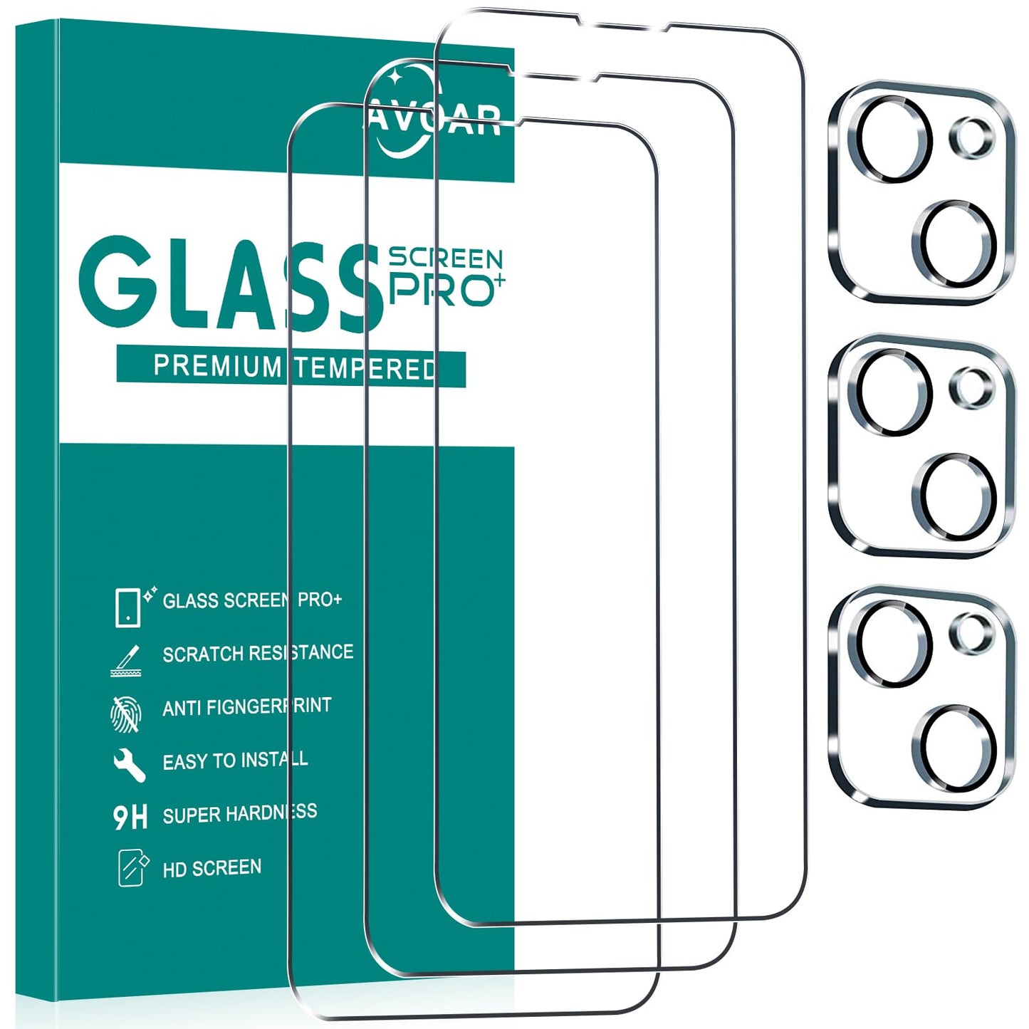 iGuard 2-Pack Privacy Screen Protector for iPhone 14/13 - Small Enterprise