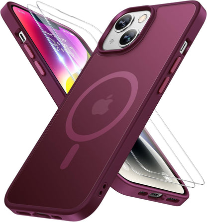 Miracase Magnetic iPhone 14 Case with Protectors