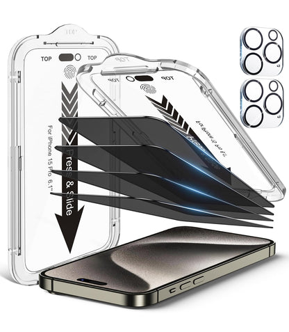 iPhone 13 4-Pack Privacy Glass Shield - Military Grade - Small Enterprise