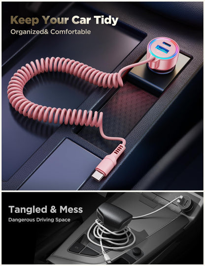 TurboCharge 72W Car Adapter: iPhone & Galaxy Ready!