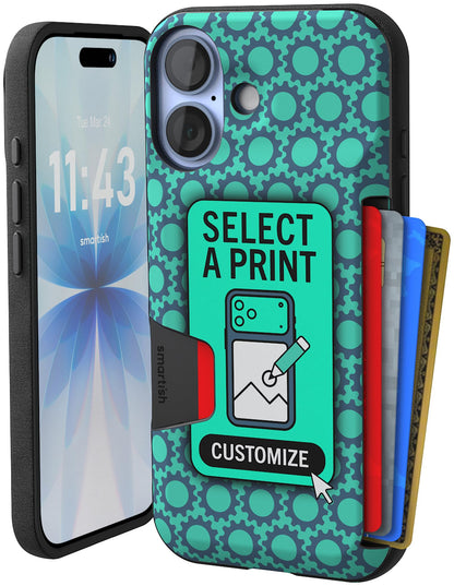 Smartish iPhone 18 Pro/17 Pro Wallet Case, Wallet Slayer V1, Cherry Blossom