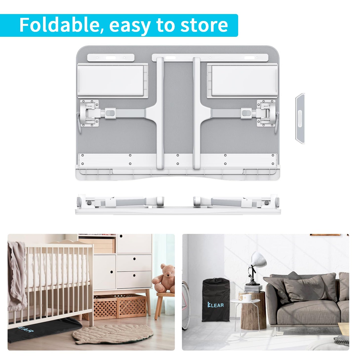 FlexiFold XL: Adjustable Laptop Tray for Bed & Sofa