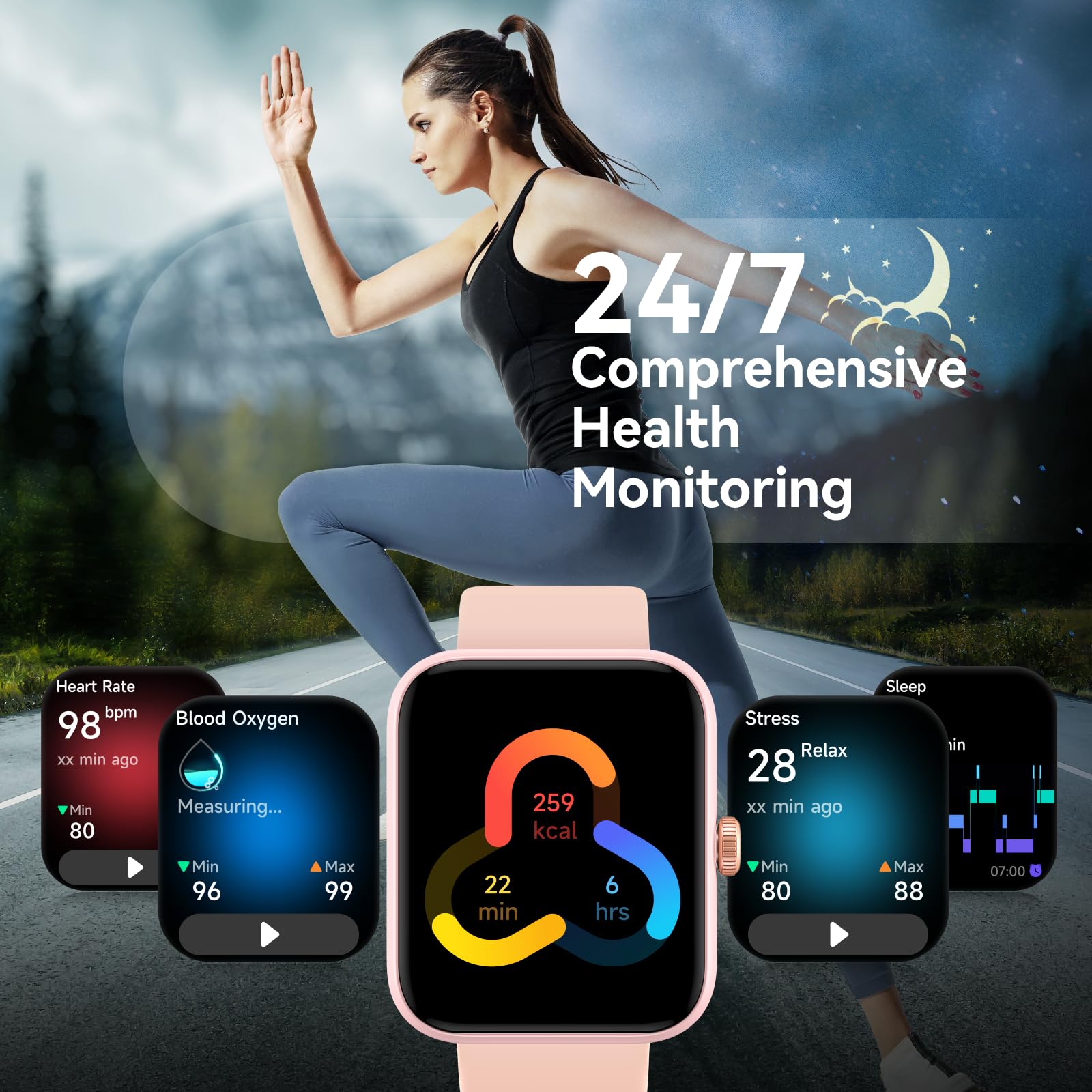 FemmeFit Smartwatch: Alexa, Waterproof, 100+ Sports - Small Enterprise