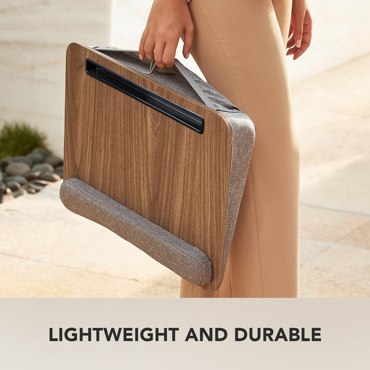 CushyLap Desk: Portable Laptop Stand & Storage