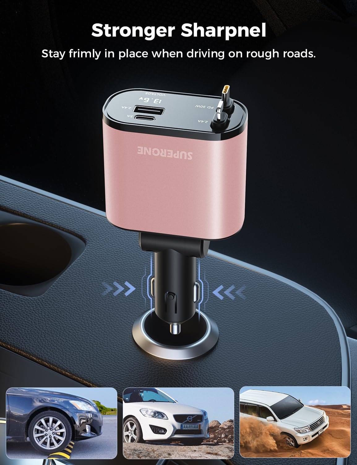 SuperOne 4-in-1 Car Charger - Small Enterprise