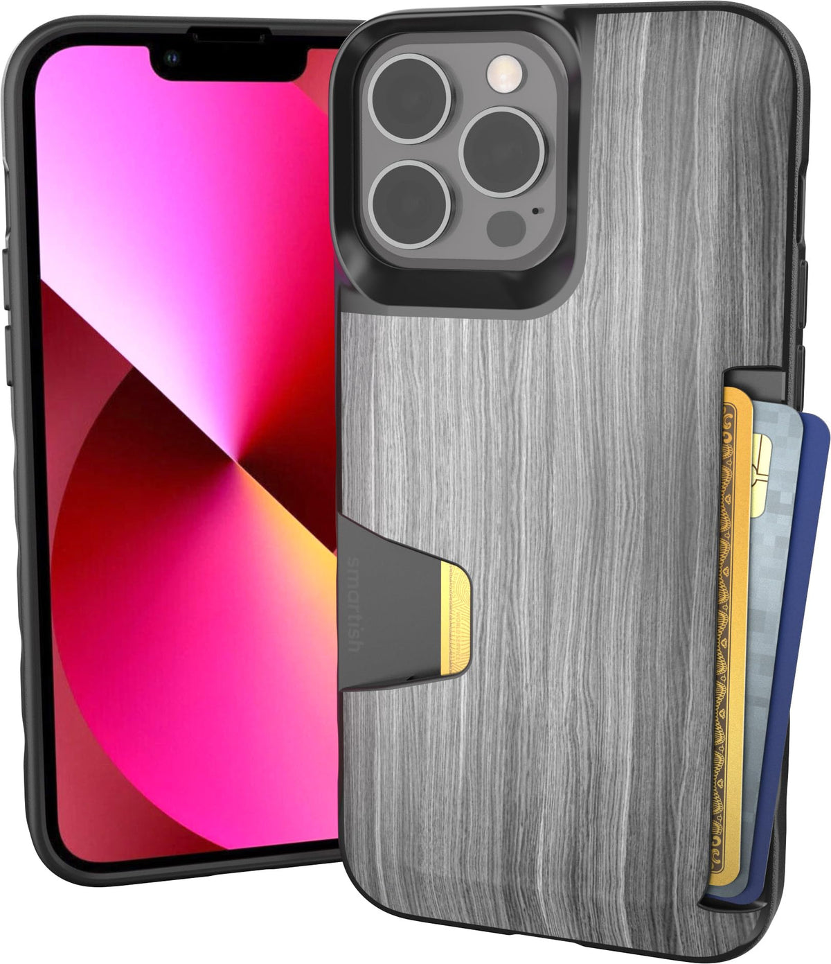 Smartish iPhone 18 Pro/17 Pro Wallet Case, Wallet Slayer V1, Cherry Blossom