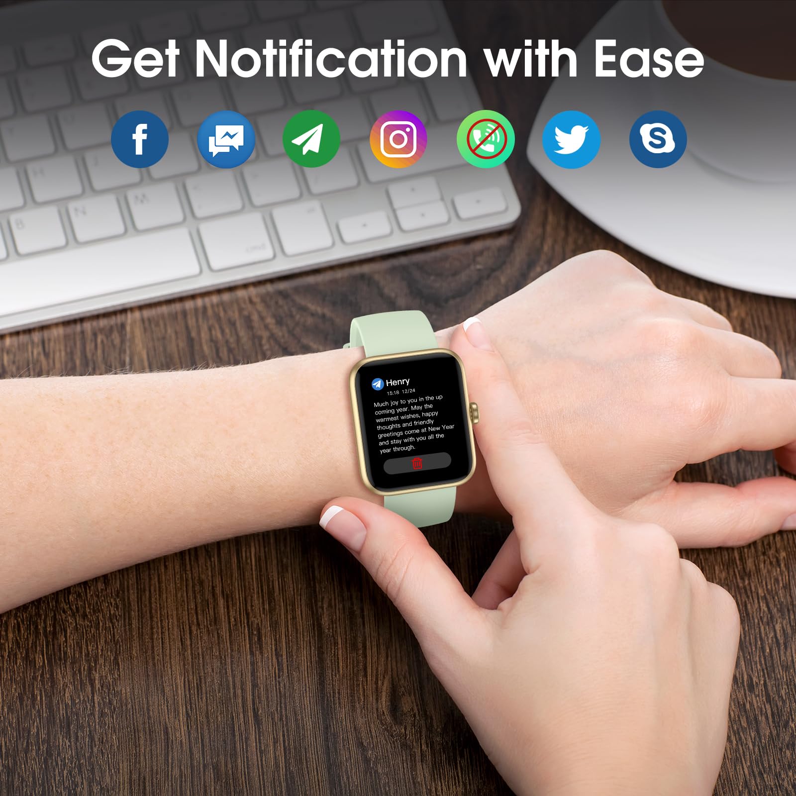 FitWatch Pro: Heart & Sleep Tracker Smartwatch 1.5 - Small Enterprise