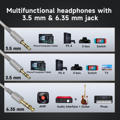 OneOdio Pro DJ Studio Over-Ear Headphones - Black