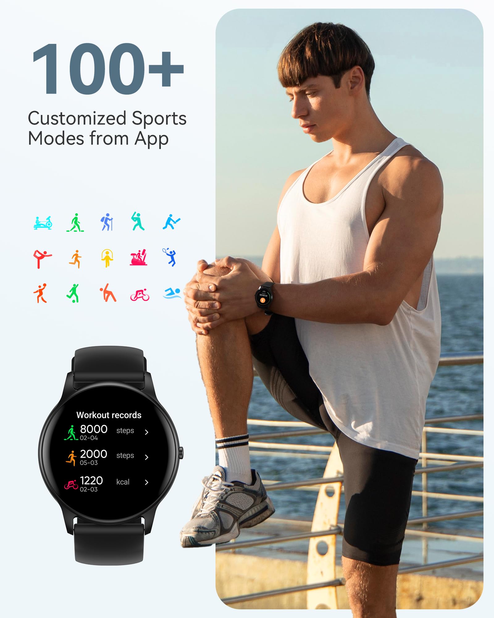 SportyPink Smartwatch - 5ATM, Fitness Tracker, HR Monitor - Small Enterprise