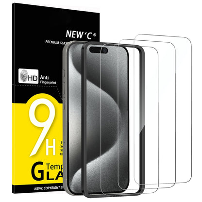 NEW'C 3 Pack iPhone 11/XR Tempered Glass Protectors