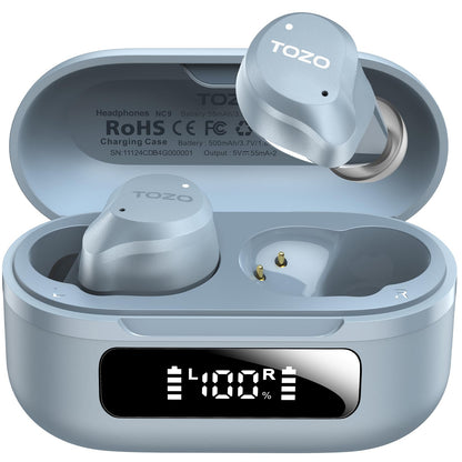 TOZO NC9 Hybrid ANC Wireless Earbuds, 60H Playtime
