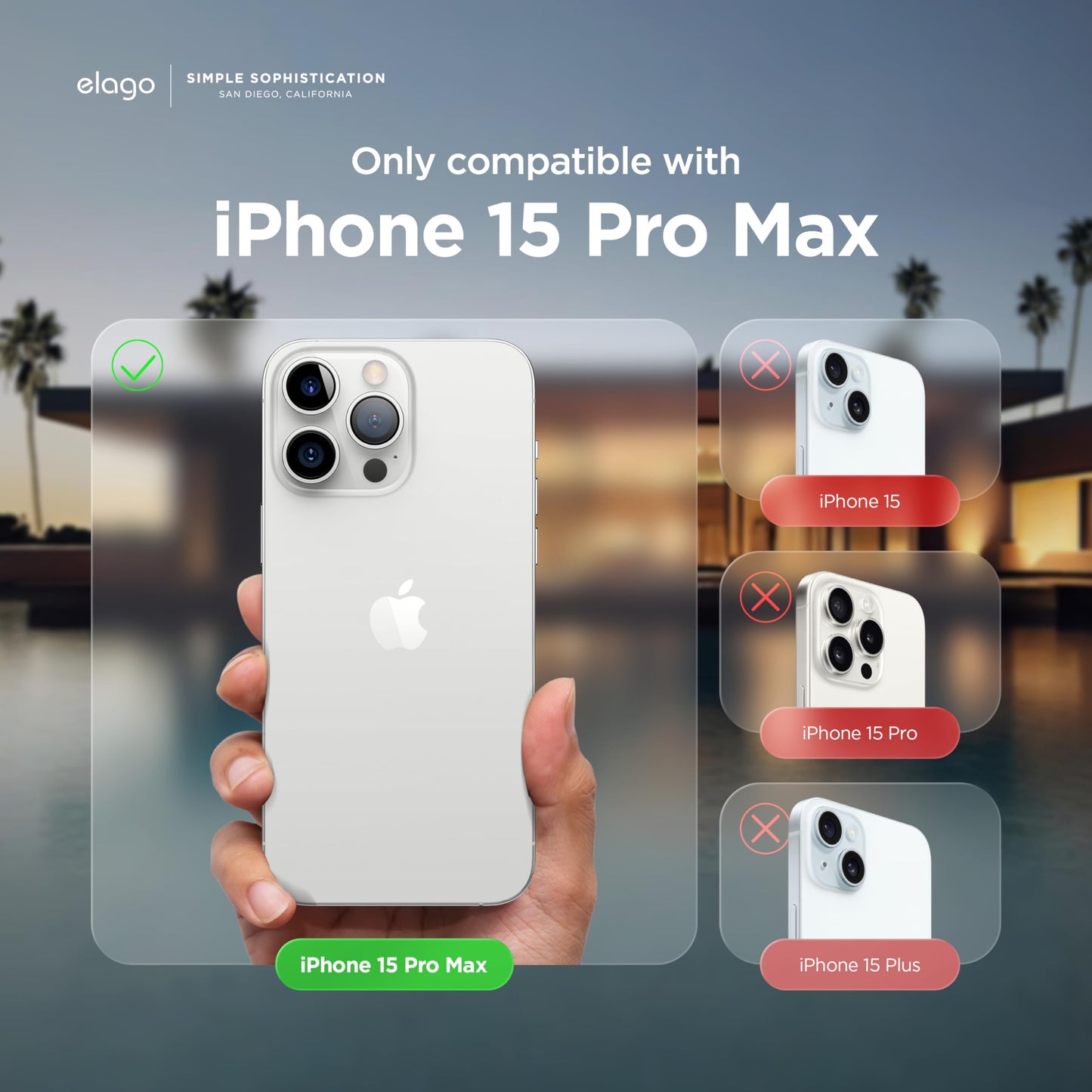 elago iPhone 15 Pro Max LiquidShield - White 6.7\