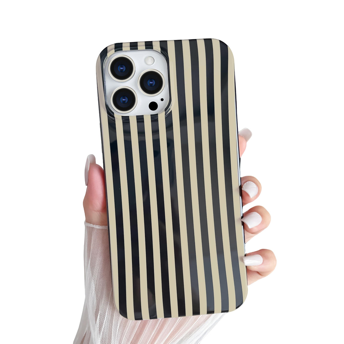 Yeddabox for iPhone 17 Pro Max Case Cute Striped Phone Case Soft TPU Slim Shockproof Phone Cover for Women Girls, Pink