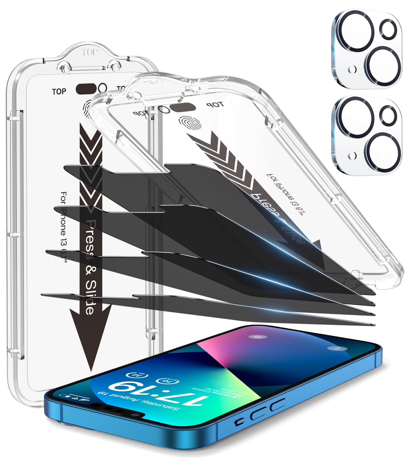 iPhone 13 4-Pack Privacy Glass Shield - Military Grade - Small Enterprise