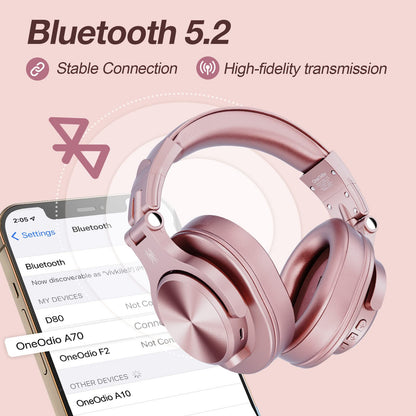 ProSonic A70: 72H Wireless Studio DJ Headphones