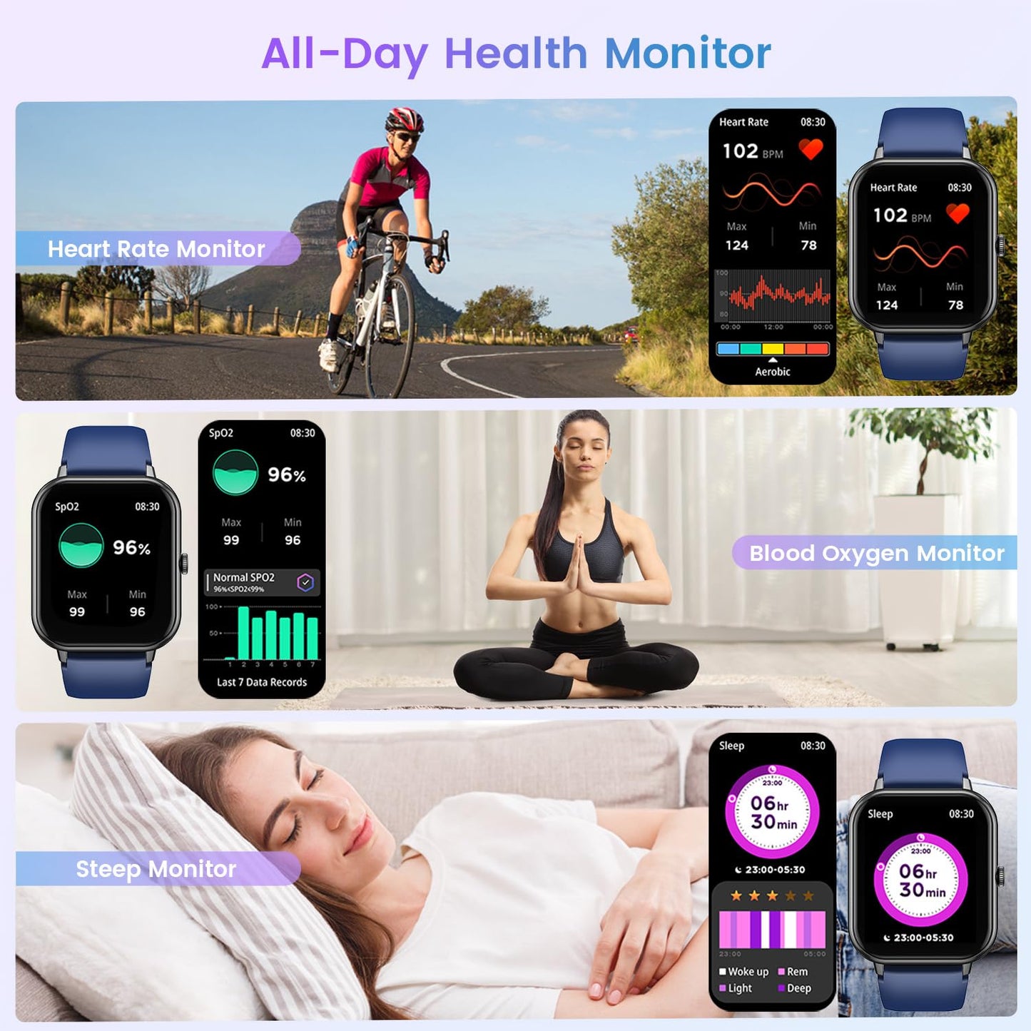 FitGoddess Smartwatch: Health & Fitness Tracker - Small Enterprise