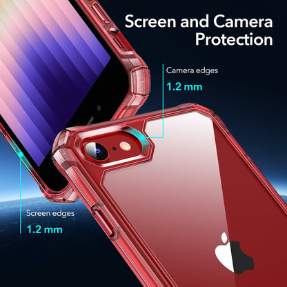ESR for iPhone SE (2022) Case, iPhone SE (2020) and iPhone 8, Military-Grade Protection, Shock-Absorbing Corners, Yellowing-Resistant Back, Phone Case for SE 3/2, Air Armor Case, Clear Black