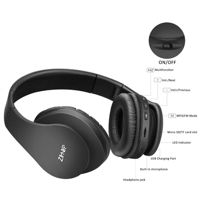 ZIHNIC RoseGold Bluetooth Over-Ear Headphones - Small Enterprise
