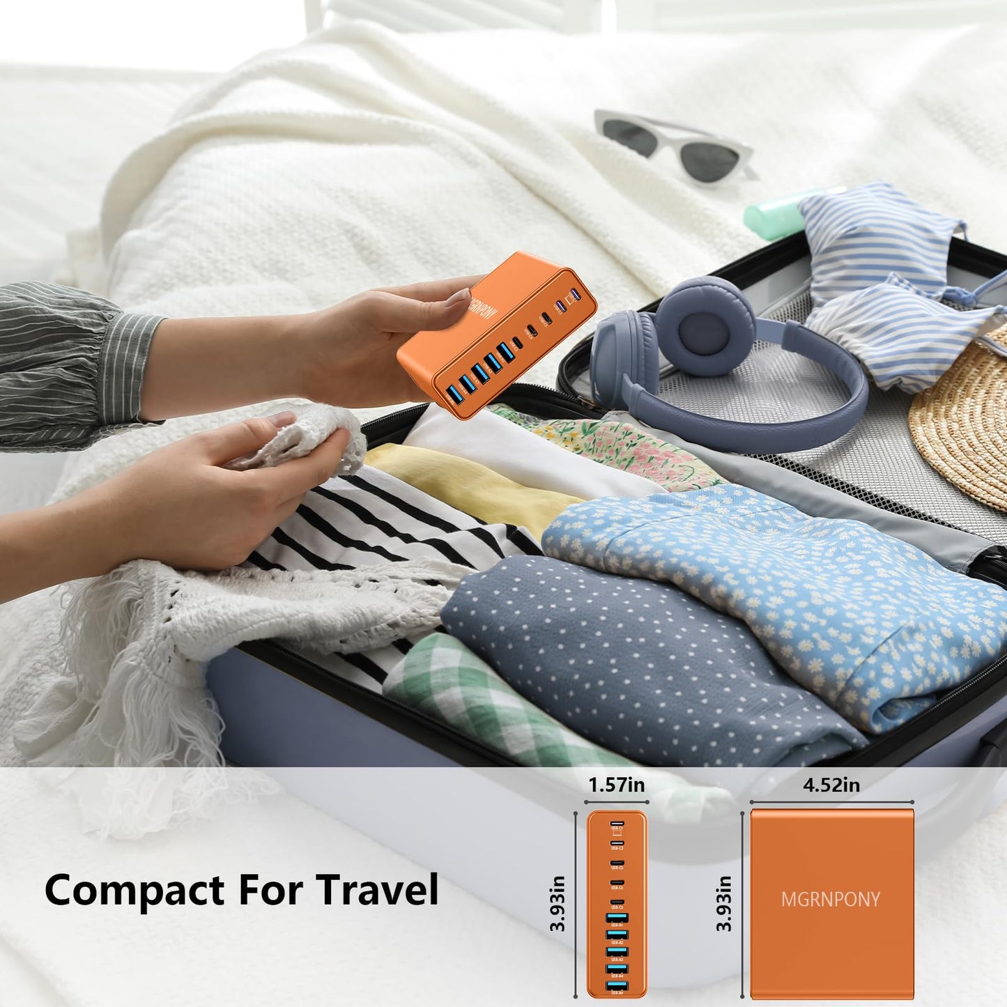 PowerHub 320: High-Speed 10-Port USB-C Charger