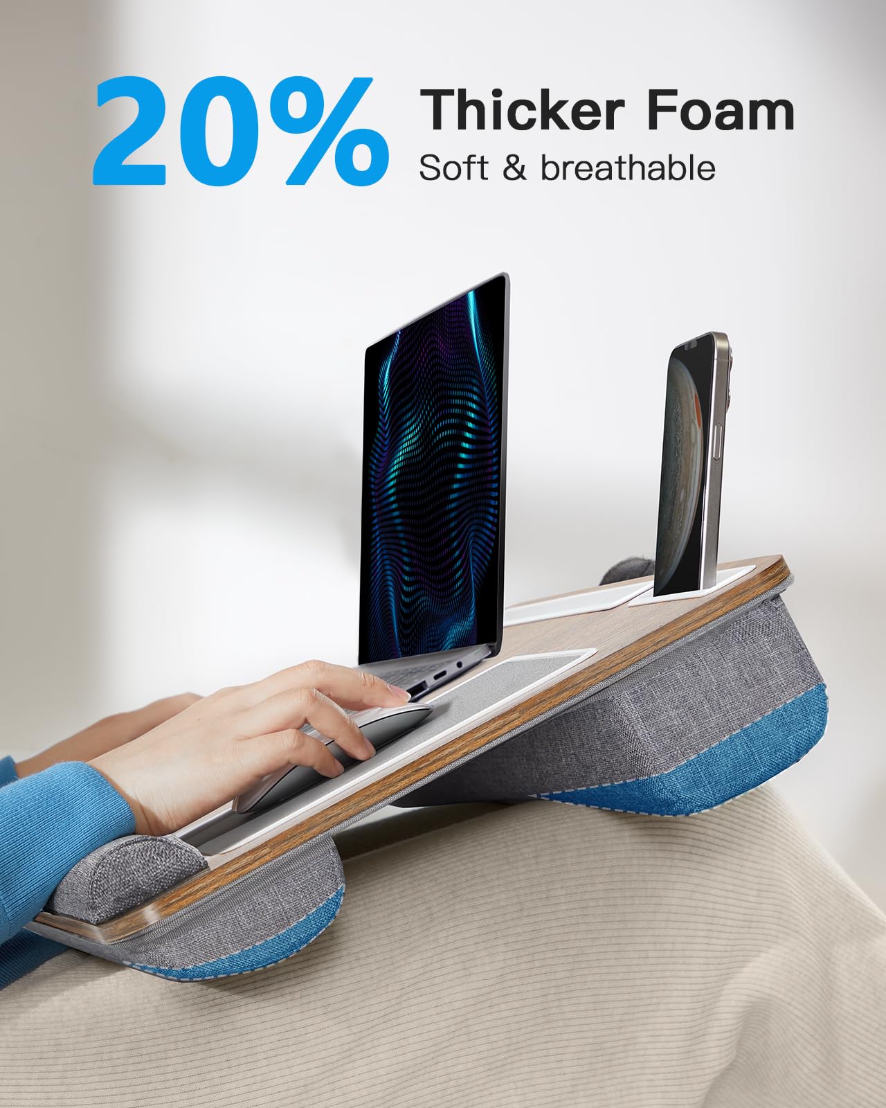 VersaLap Pro: 17” Laptop Desk w/ Mouse & Wrist Pad