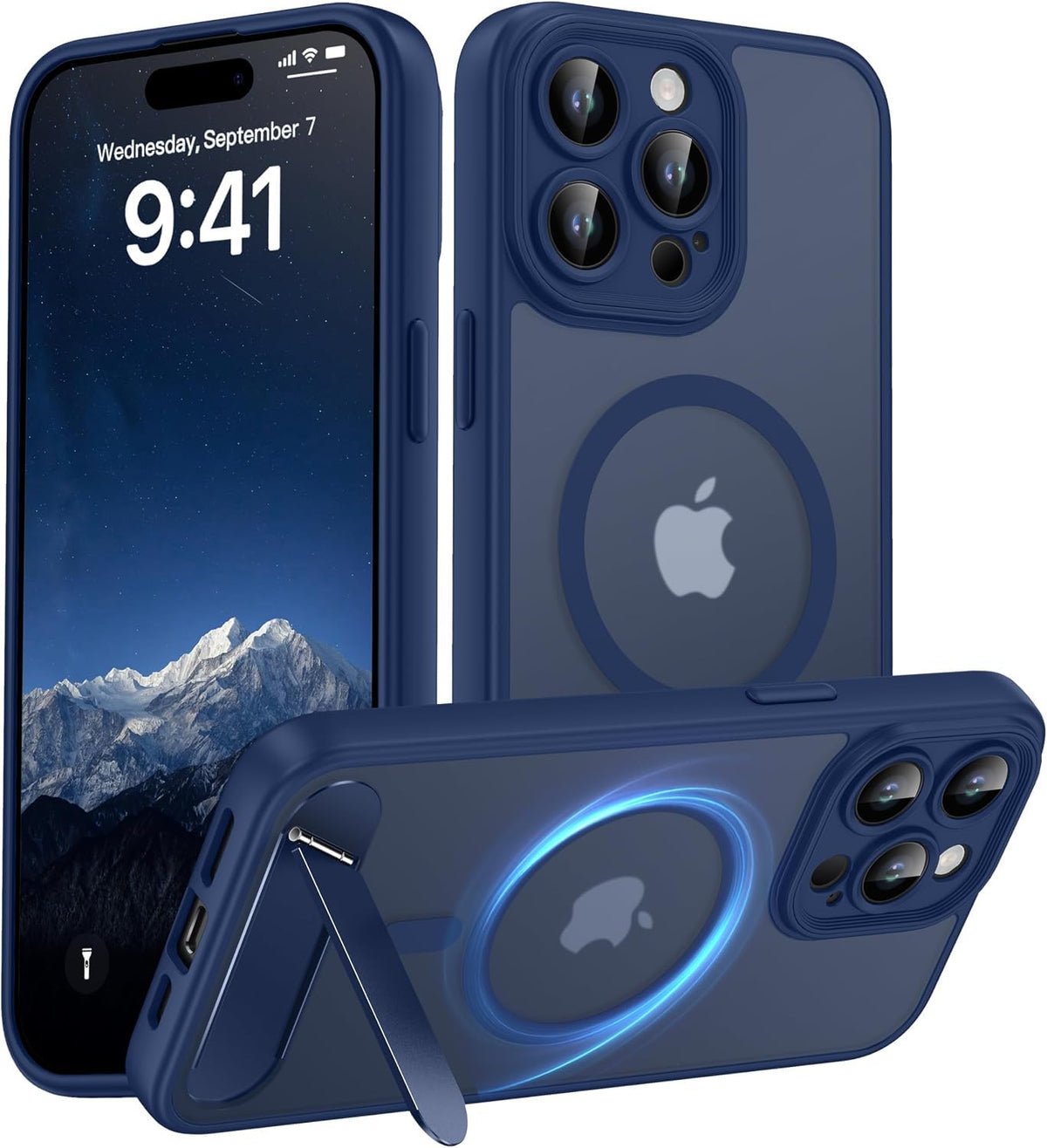 for Google Pixel 11/Pixel 11 Pro Case, Built-in Stand, Black