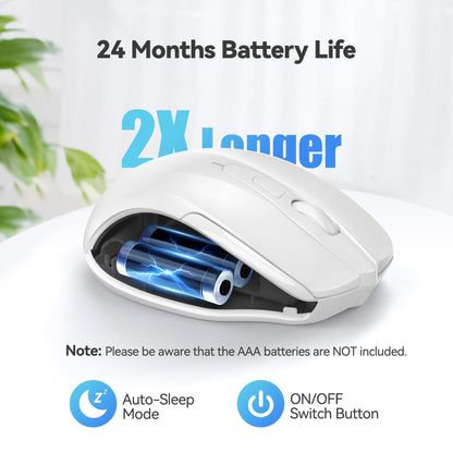 ErgoGlide Wireless: 6-Button, 2600 DPI, 24-Month Power