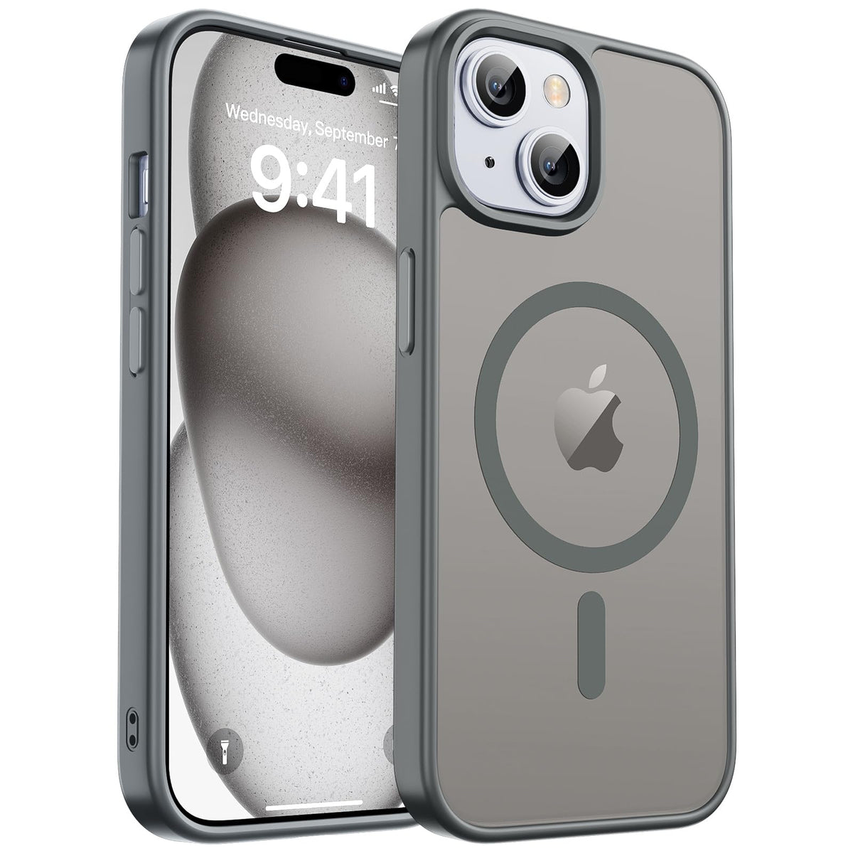 zapica Magnetic for iPhone 17 Pro Max Case, Gray