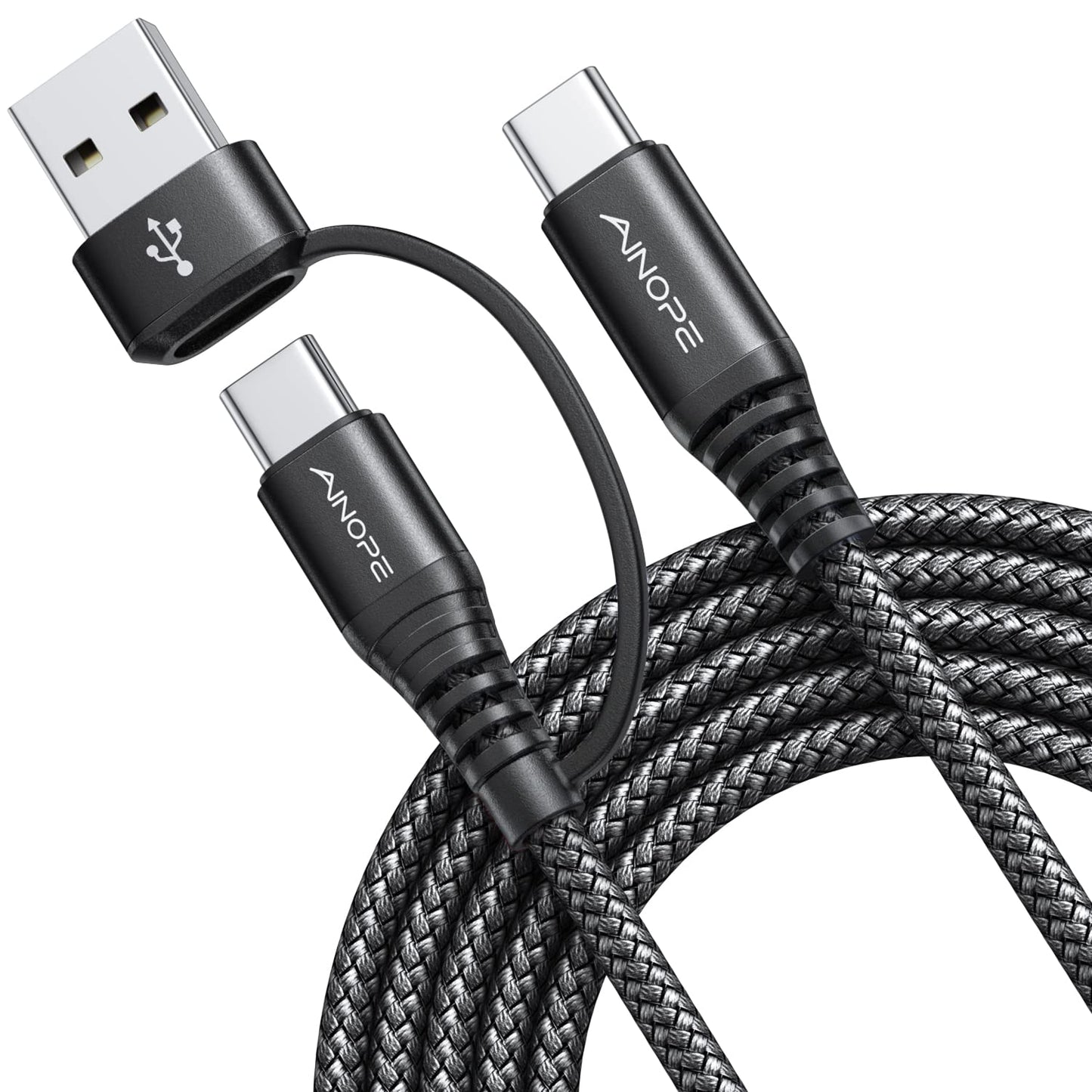 AINOPE 10FT Fast Charge USB C Cable & Adapter - Small Enterprise