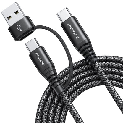 AINOPE 10FT Fast Charge USB C Cable & Adapter - Small Enterprise