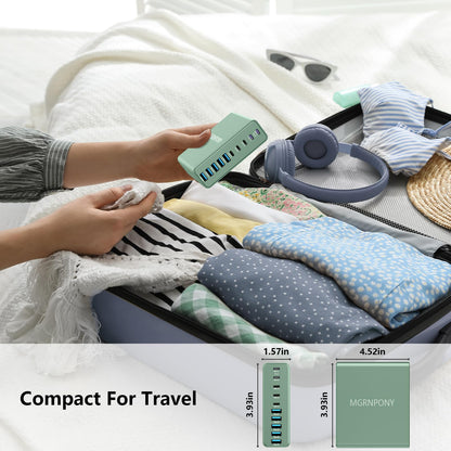 PowerHub 320: High-Speed 10-Port USB-C Charger