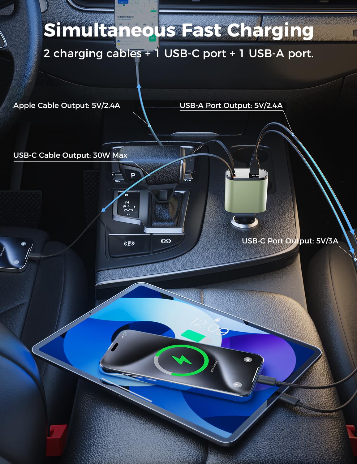 SuperOne 4-in-1 Car Charger - Small Enterprise