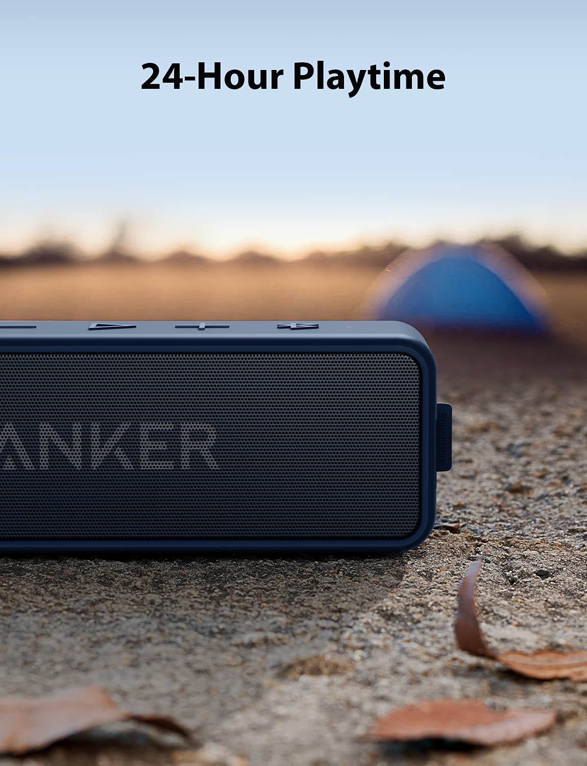Anker Soundcore 2 Portable Bluetooth Speaker with Stereo Sound, Bluetooth 5, Bassup, IPX7 Waterproof, 24-Hour Playtime, Wireless, Speaker for Home, Outdoors, Travel