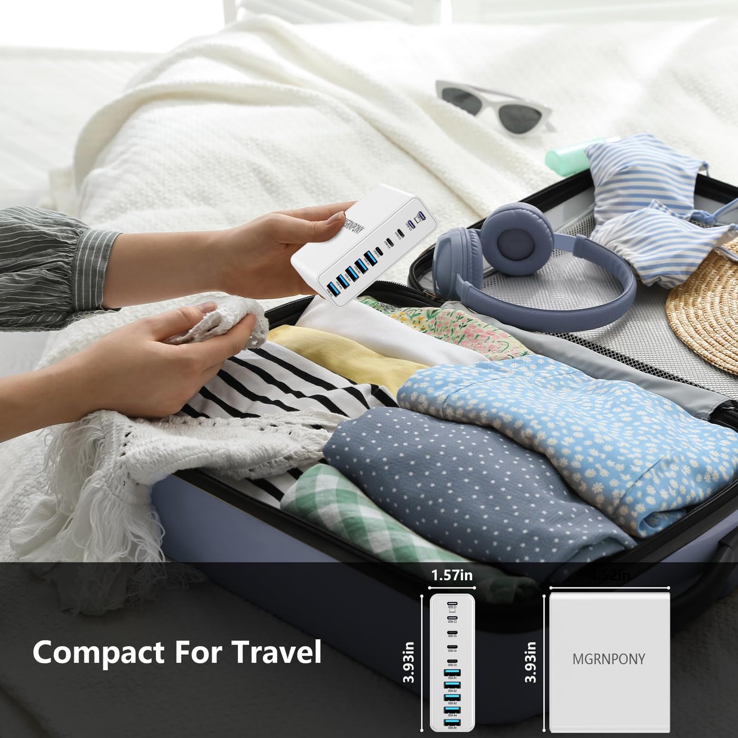 PowerHub 320: High-Speed 10-Port USB-C Charger