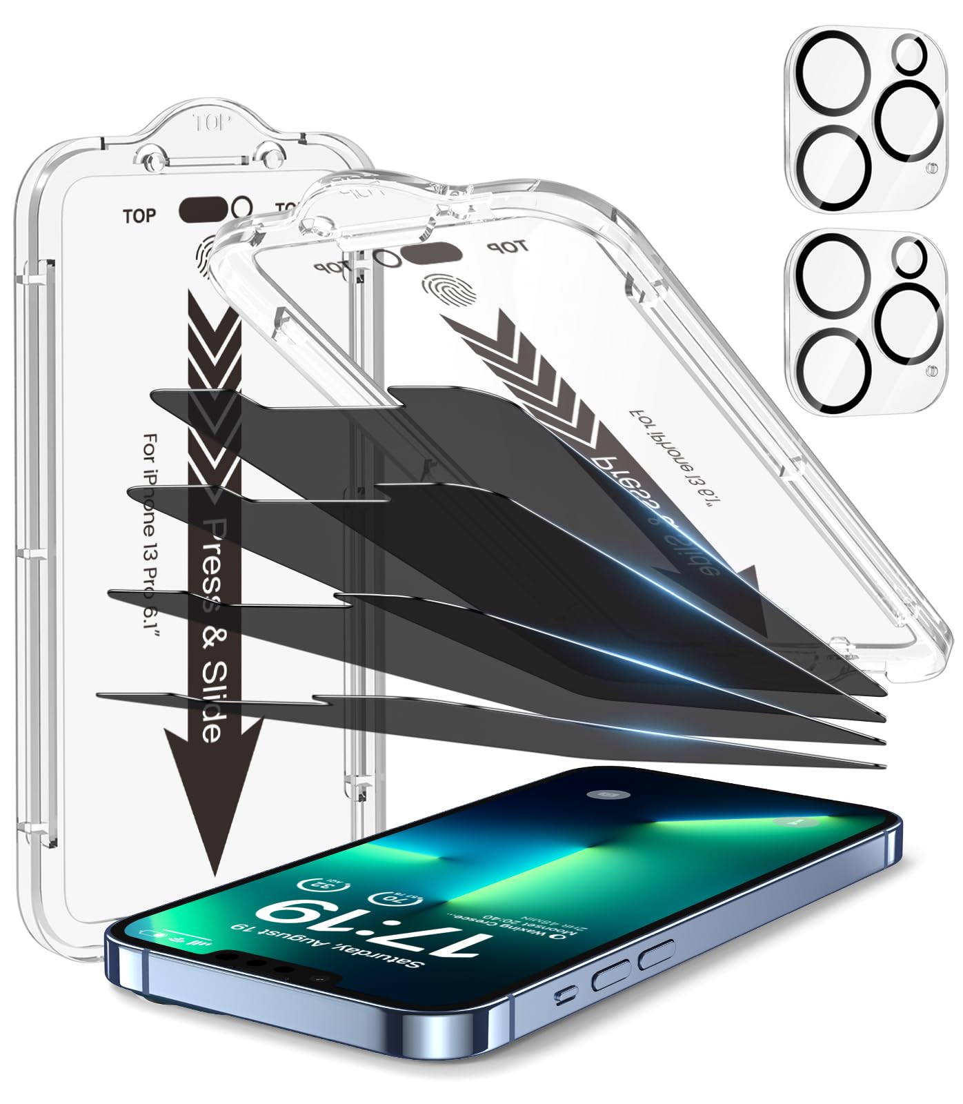 iPhone 13 4-Pack Privacy Glass Shield - Military Grade - Small Enterprise