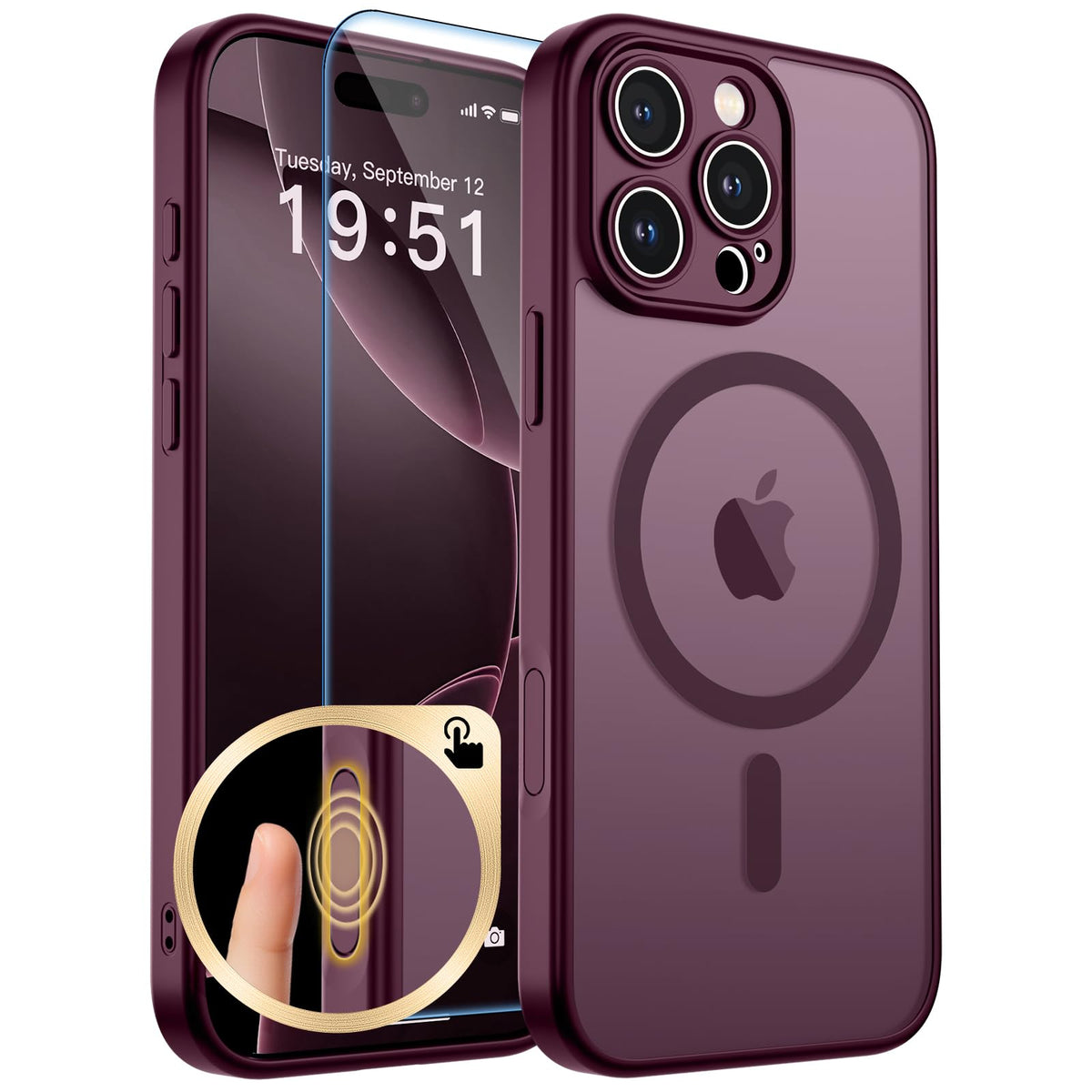 zapica Magnetic for iPhone 17 Pro Max Case, Gray