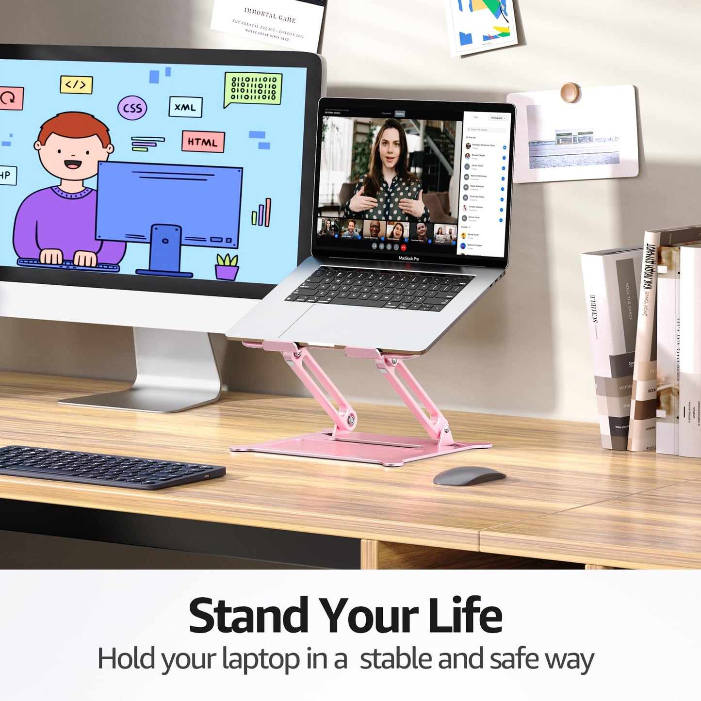 FlexLift: Adjustable Laptop Riser for All Models