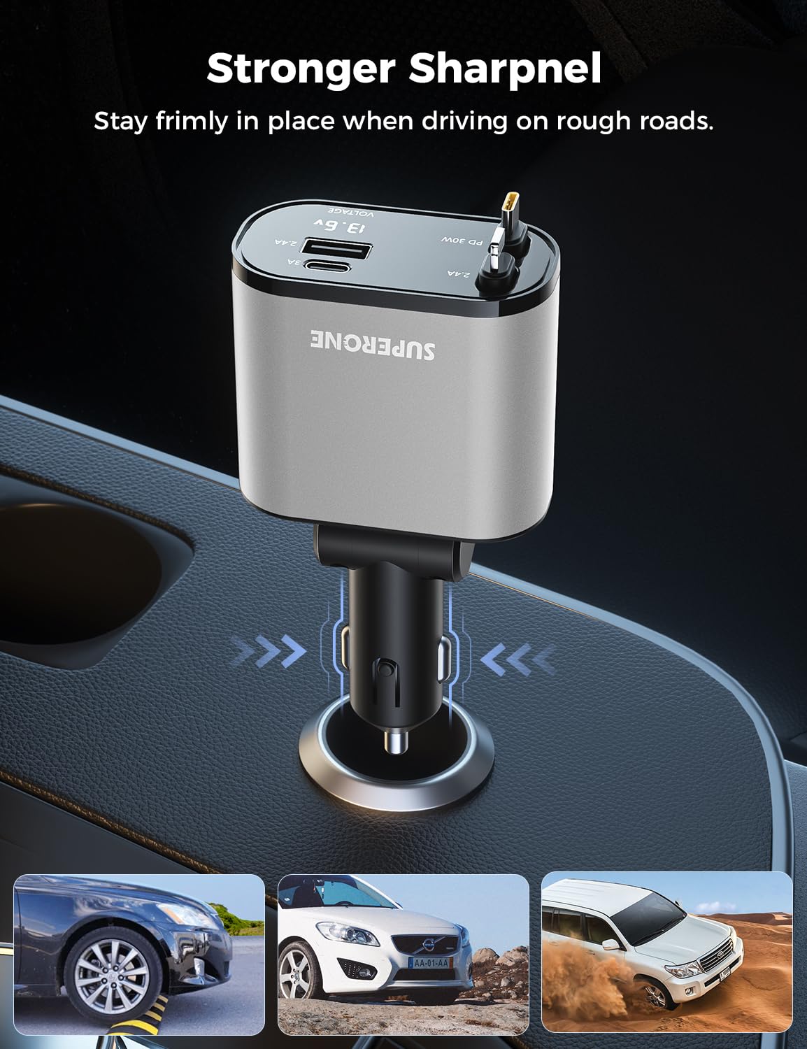 SuperOne 4-in-1 Car Charger - Small Enterprise