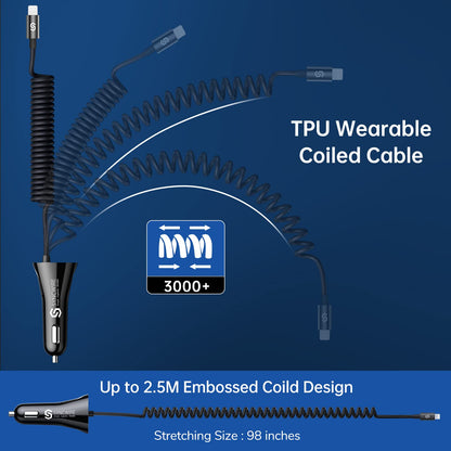 SyncCharge: MFi Lightning Car Adapter 4.8A/24W