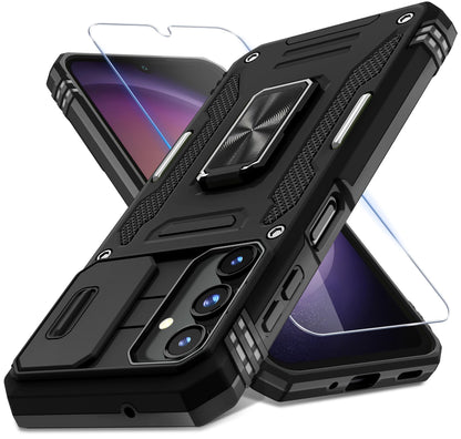 ###DEERLAMN Galaxy A17 Case with Slide Cover-Black