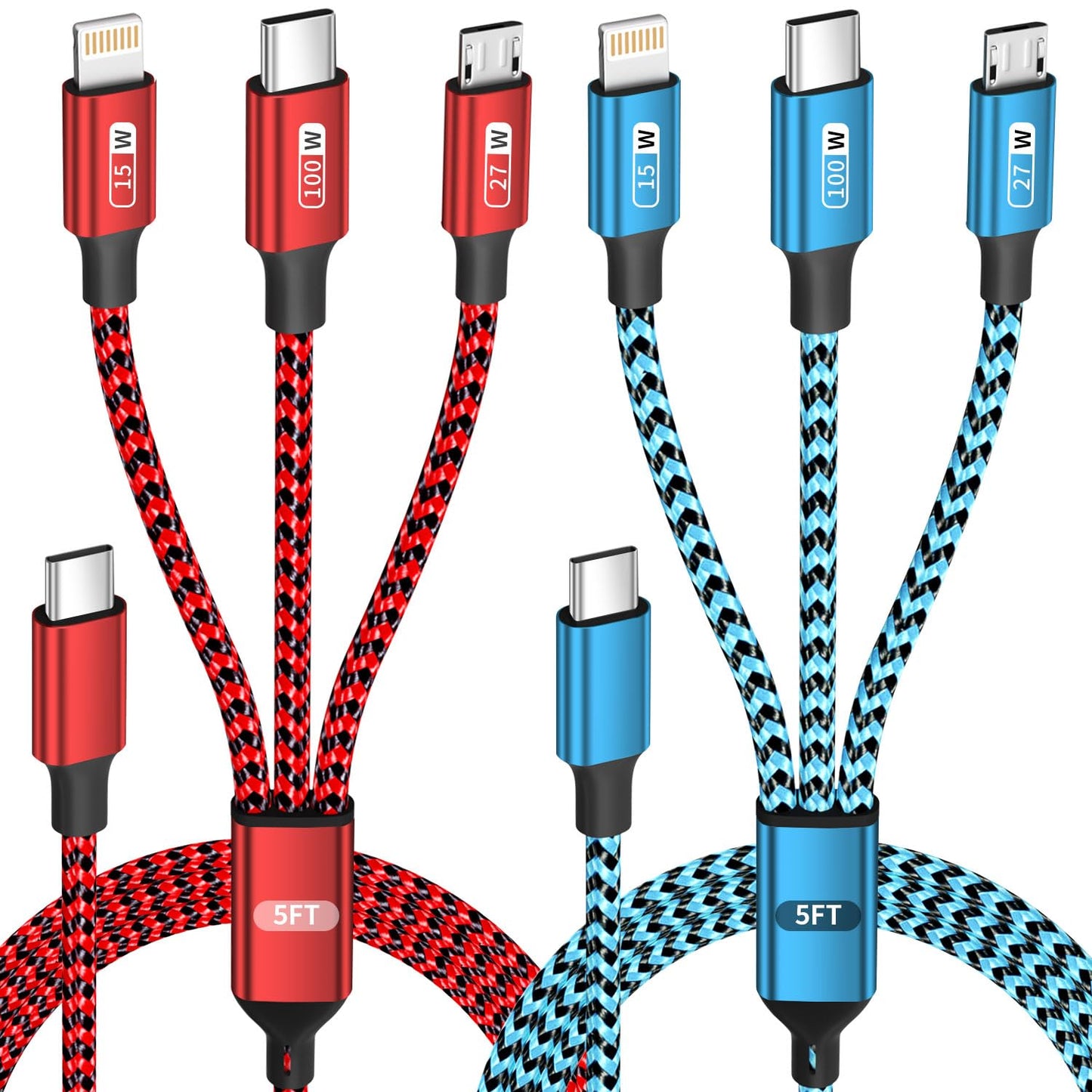 100W USB C 3-in-1 Charging Cable - Small Enterprise