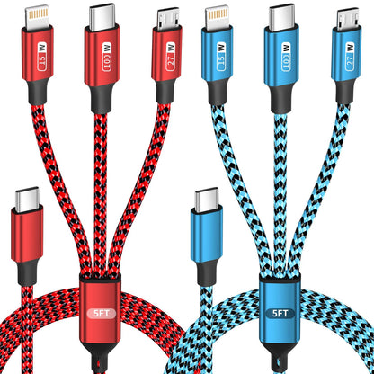100W USB C 3-in-1 Charging Cable - Small Enterprise