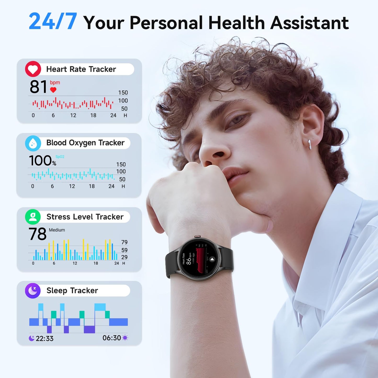 PinkFit Smartwatch - 2 Bands, 7-day Battery - Small Enterprise