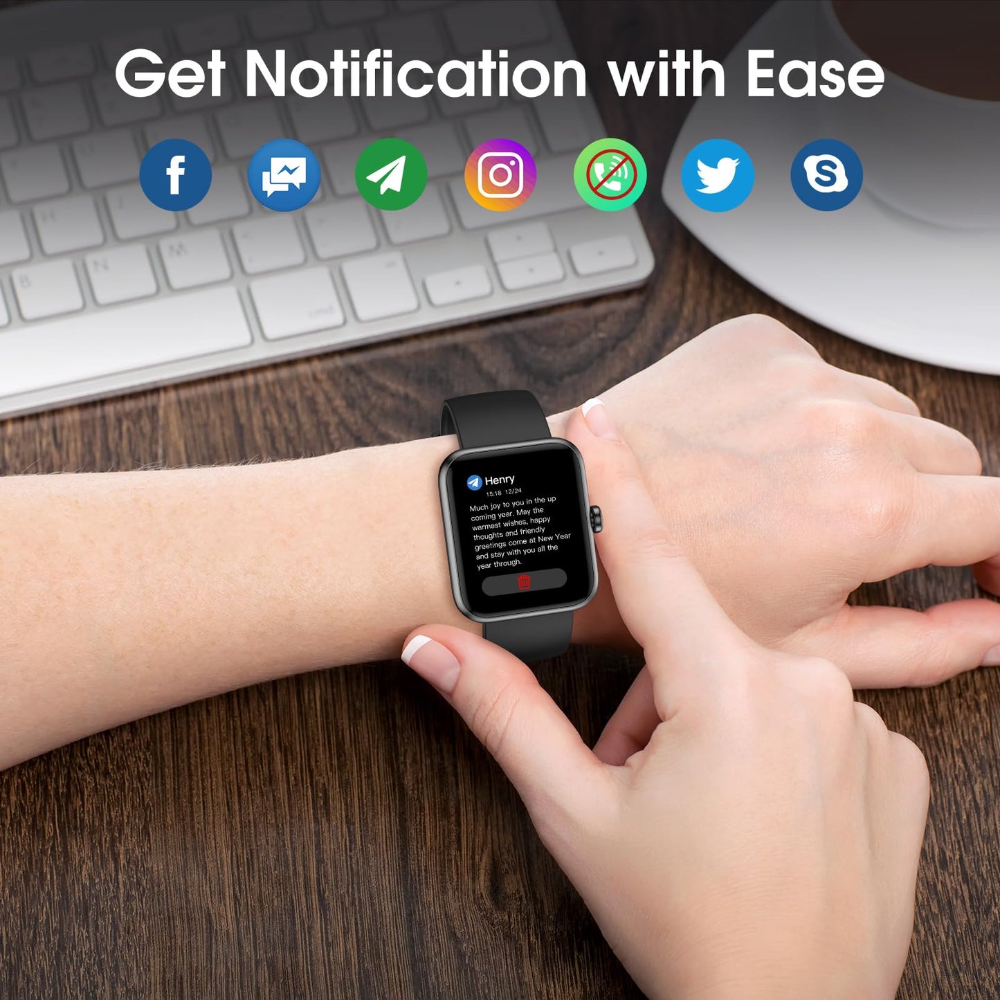 FitWatch Pro: Heart & Sleep Tracker Smartwatch 1.5 - Small Enterprise