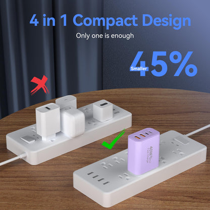 USB C Wall Charger Block, 40W USB Type C iPhone Charger Fast Charging Block