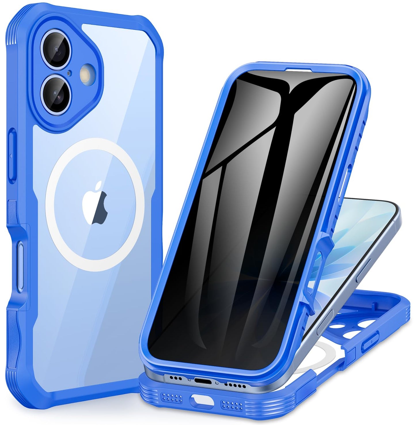 CENHUFO Privacy iPhone 14/13 Case with Glass Protector