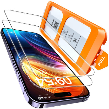TOCOL Privacy Shield 9H Glass for iPhone 15 - 2 Pack - Small Enterprise