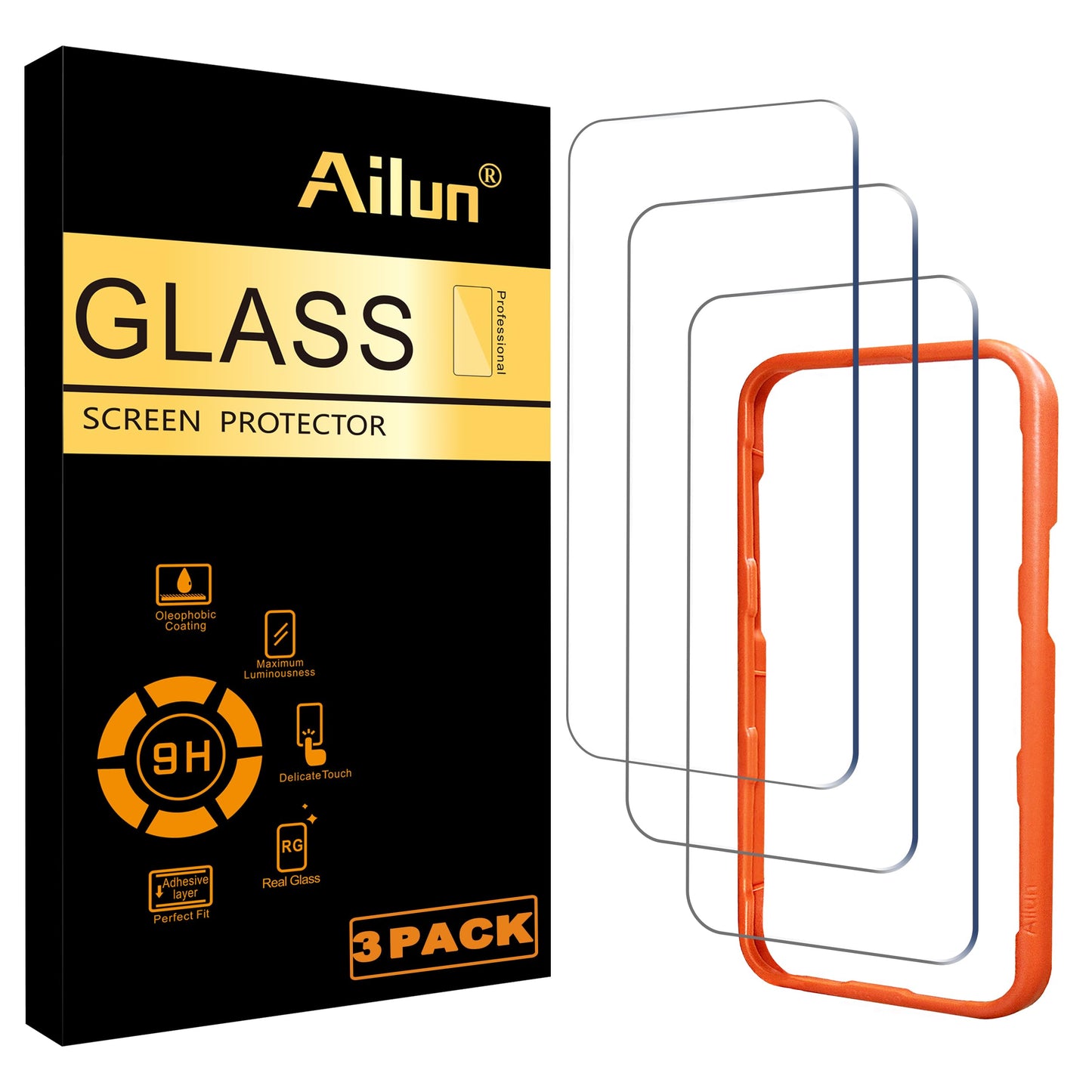 Ailun iPhone 16/15/15 Pro 6.1 Screen Protector 3-Pack