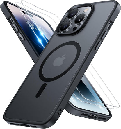 Miracase Magnetic iPhone 14 Case with Protectors