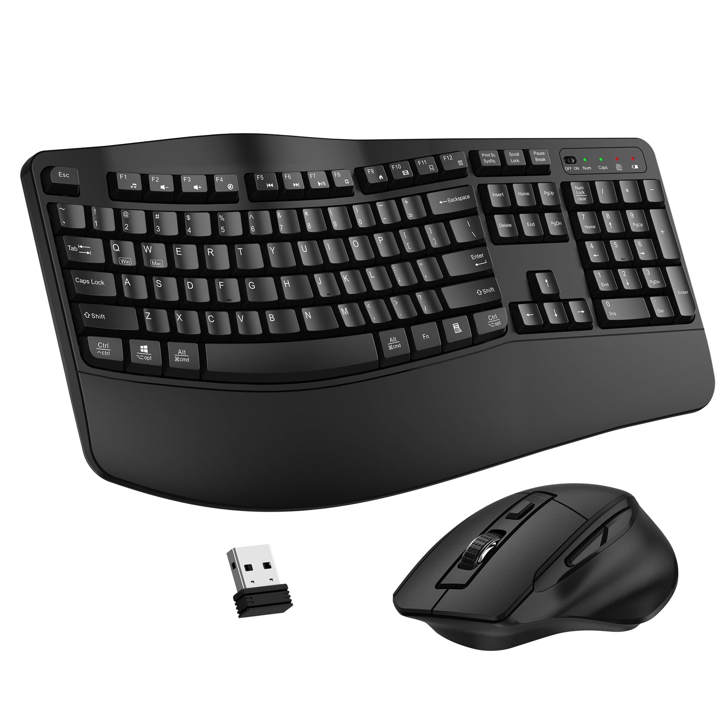 ErgoWave Duo: Wireless Keyboard & Mouse Set